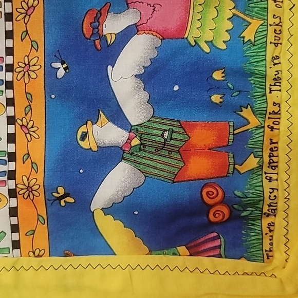 Handmade baby blanket farm animals pigs cows chickens stars moon cats rabbits - Picture 3 of 12